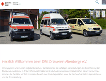 Tablet Screenshot of drk-altenberge.de